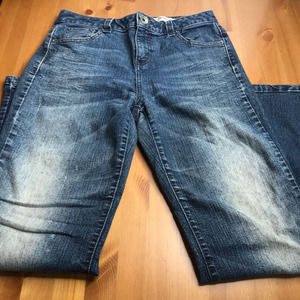 DKNY JEANS Blue Denim Straight Leg Stretch Jeans, size 10P